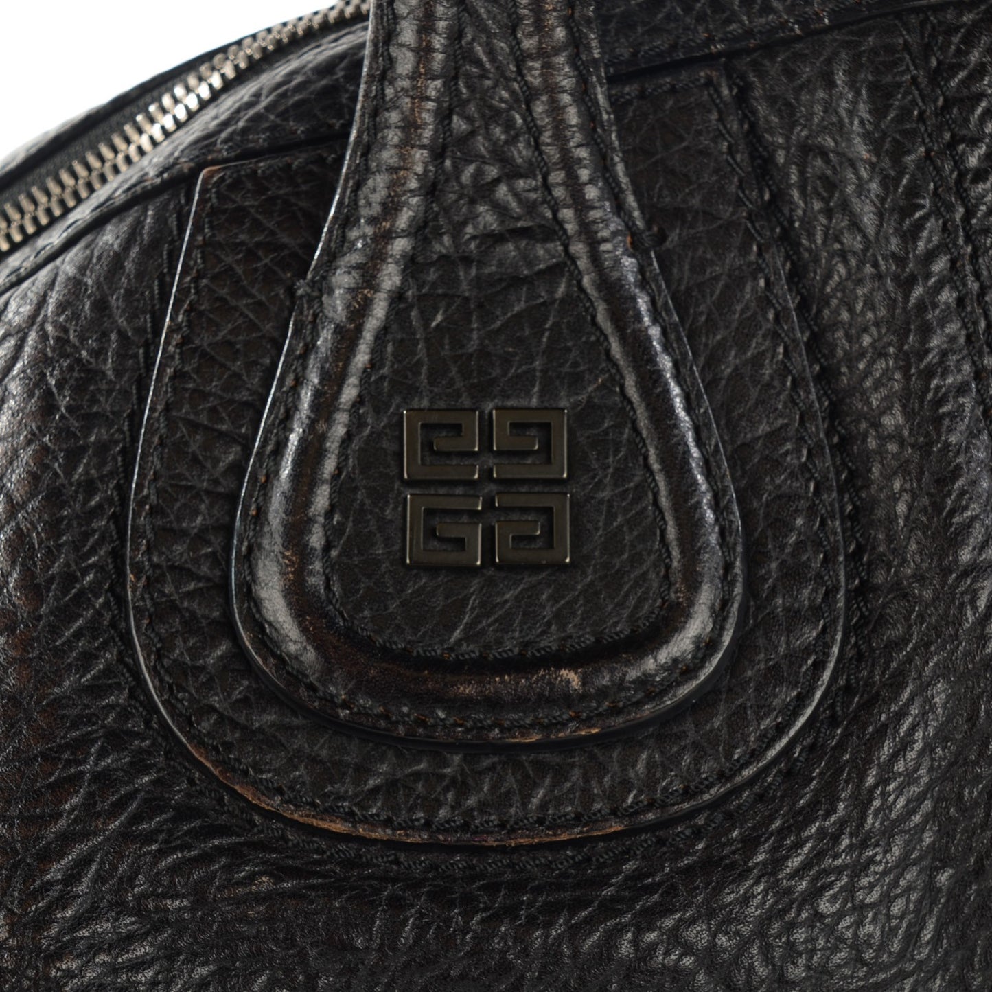 Pebbled Calfskin Medium Corset Chain Nightingale Black