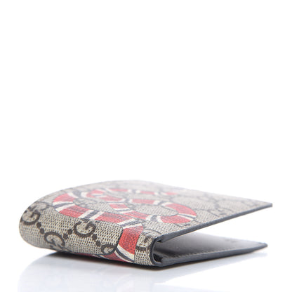 Gucci GG Supreme Monogram Kingsnake Bi-Fold Wallet Beige 4 of 7