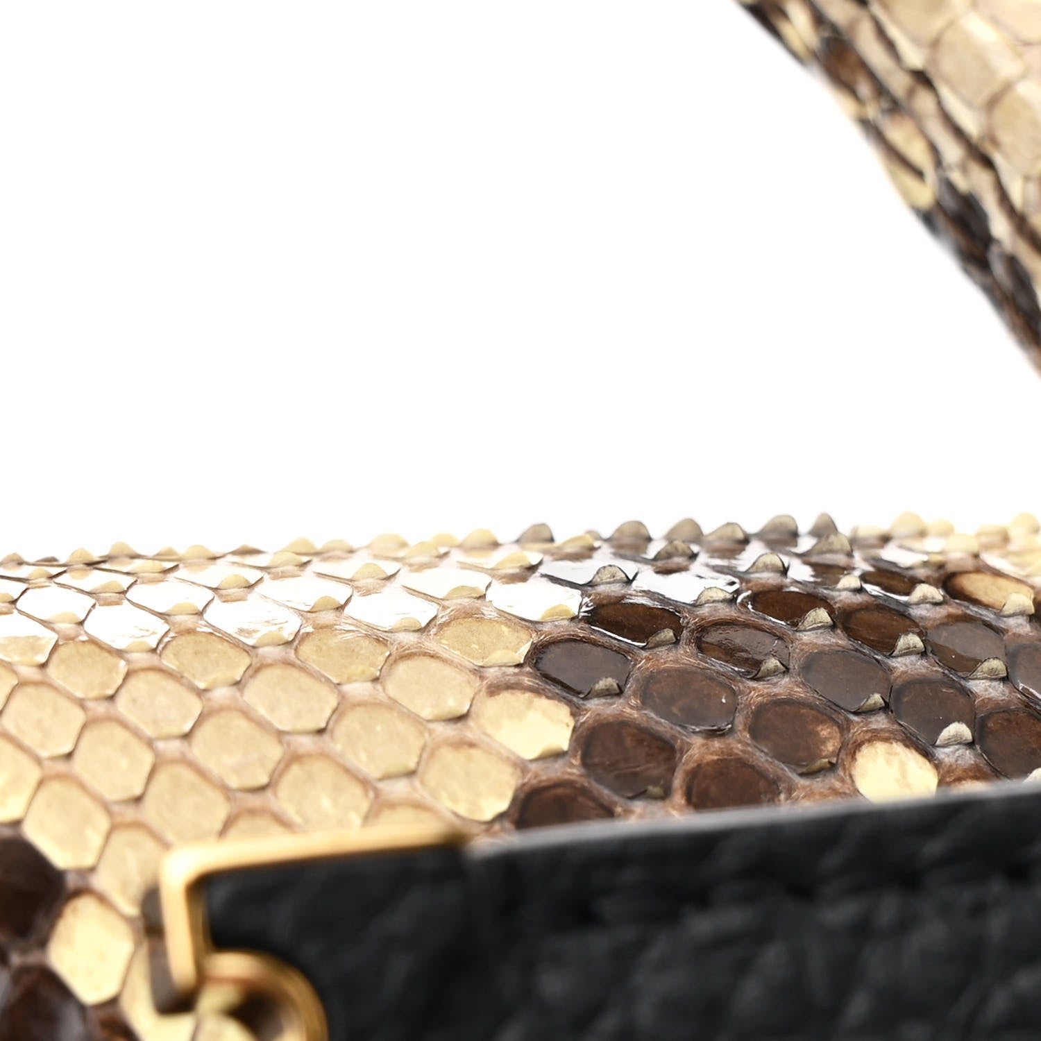 Louis Vuitton Taurillon Snakeskin Mini Capucines Black 11 of 13