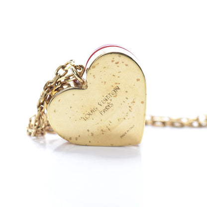 Louis Vuitton Lock Me Heart Necklace Fuchsia 4 of 5