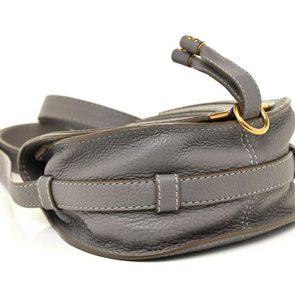 Chloe Calfskin Mini Marcie Round Crossbody Bag Cashmere Grey 8 of 17