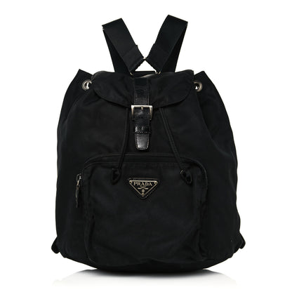 Prada Nylon Vela Single Buckle Backpack Black 1 of 12