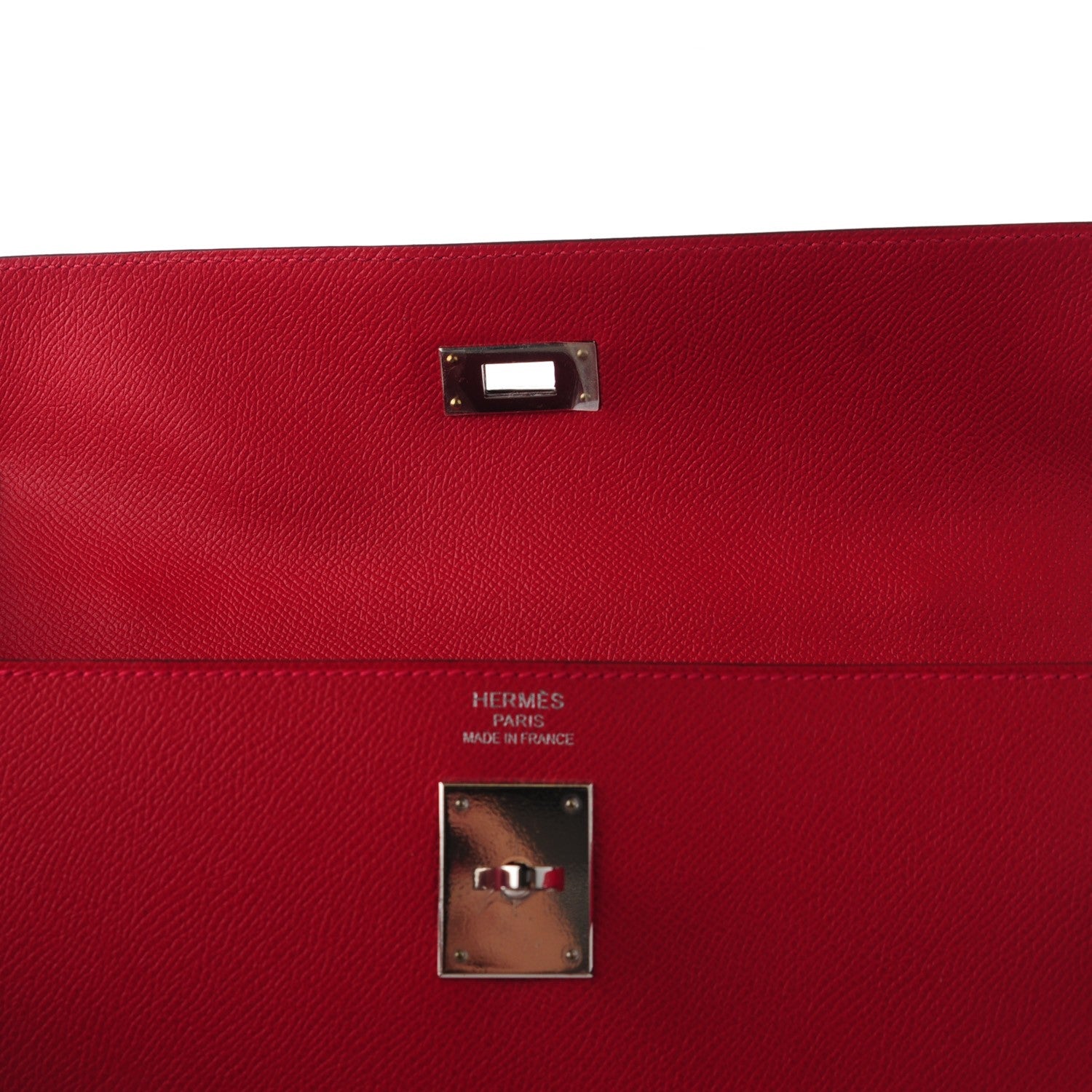 Hermes Epsom Kelly Sellier 35 Rouge Casaque 12 of 17