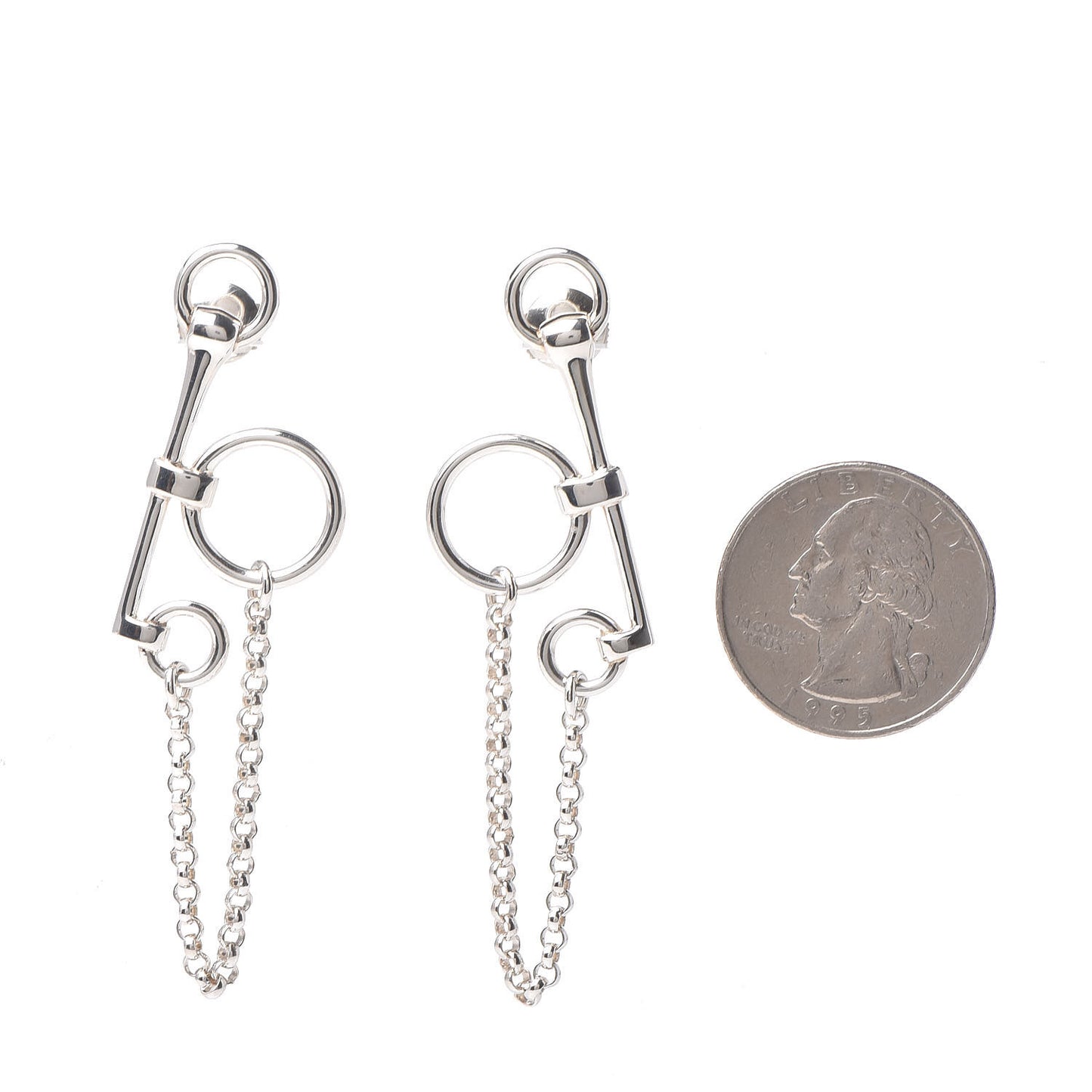 Sterling Silver Mors De Bride Earrings