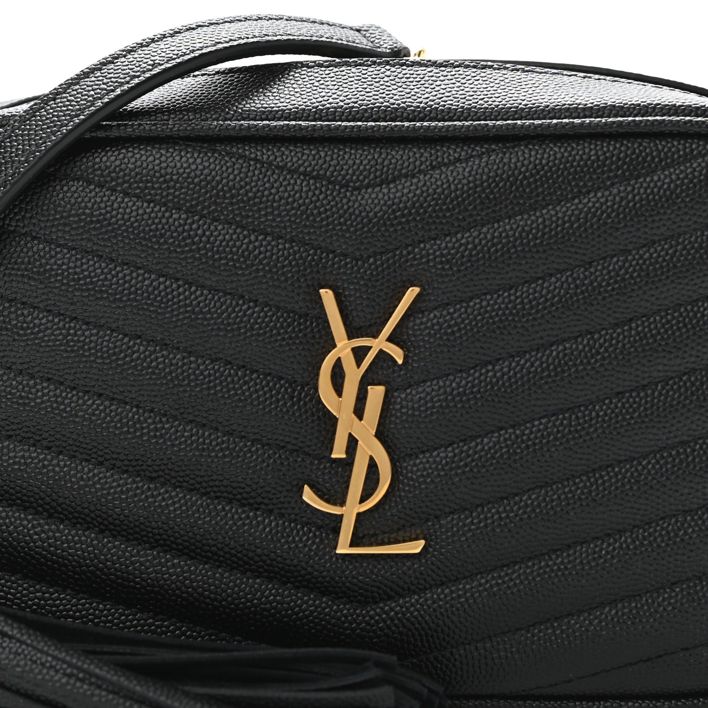 Grain De Poudre Matelasse Monogram Mini Lou Camera Bag Black