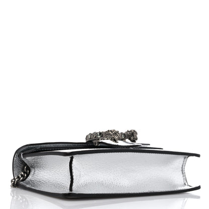 Gucci Metallic Calfskin Super Mini Dionysus Shoulder Bag Silver 4 of 8
