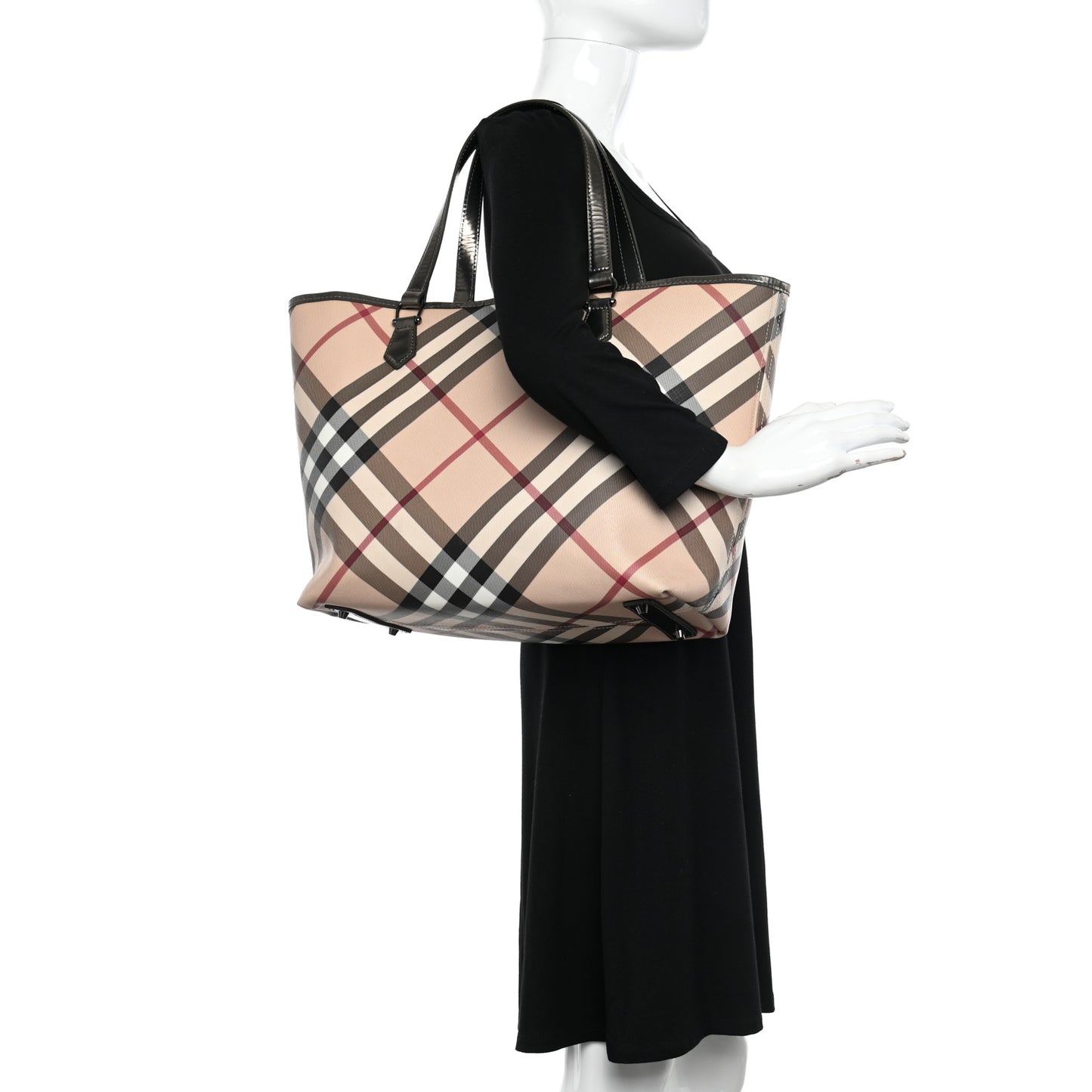 Supernova Check Stanton Tote Dark Nickel