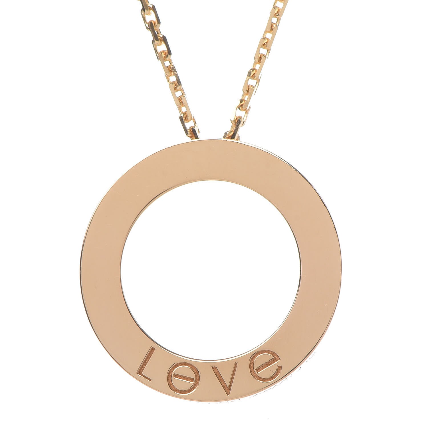 Cartier 18K Yellow Gold LOVE Pendant Necklace 4 of 5