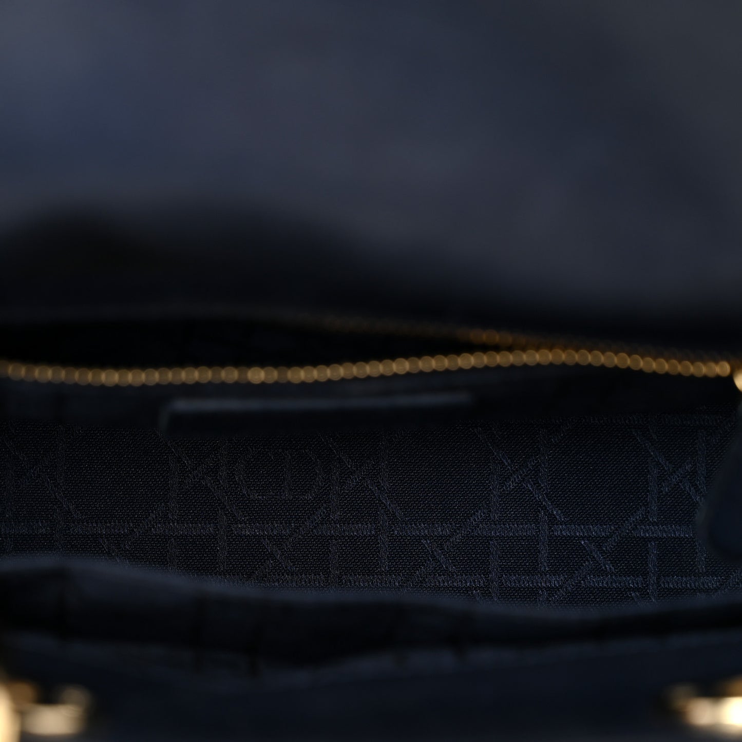 Lambskin Cannage Small Lucky Badges My Lady Dior Navy