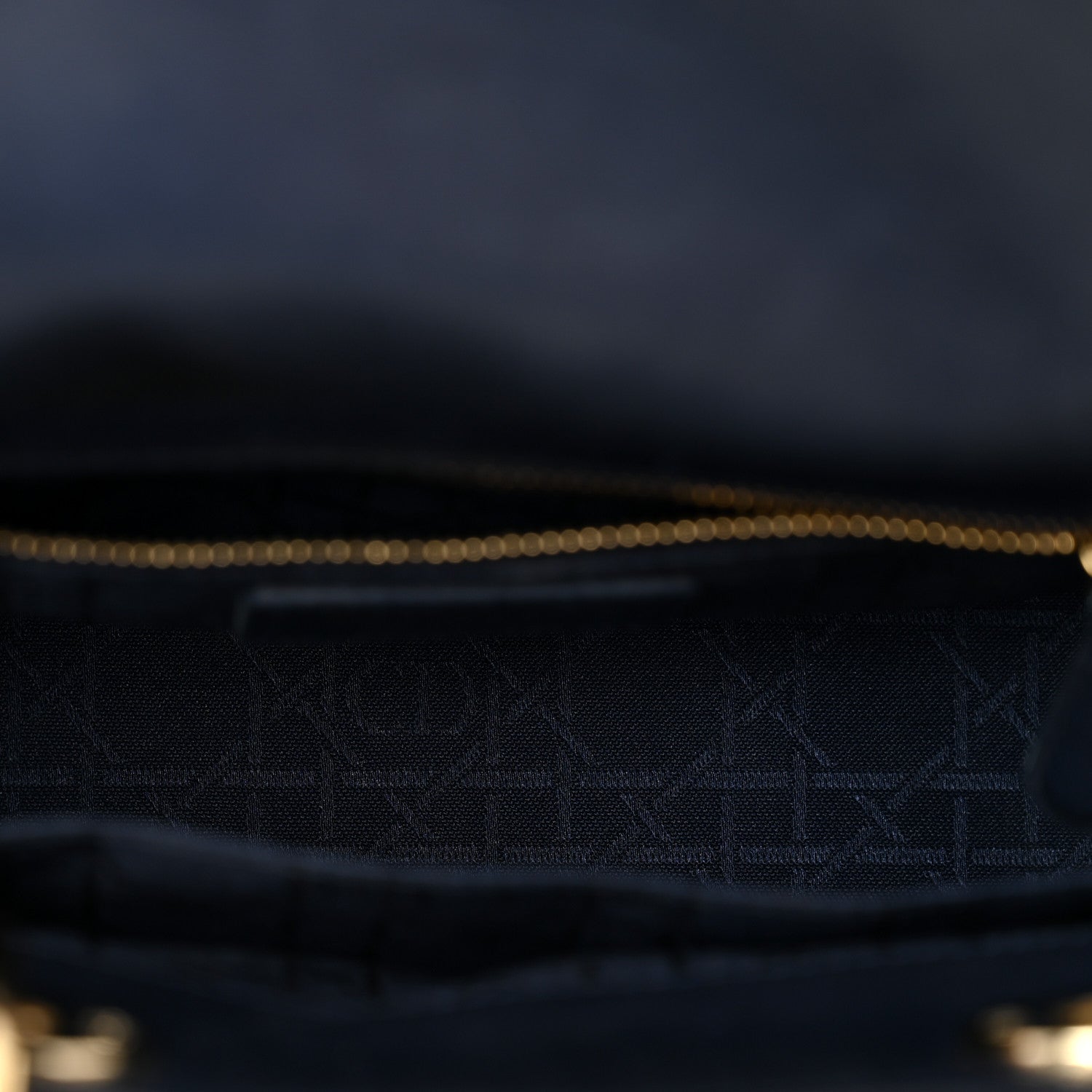 Christian Dior Lambskin Cannage Small Lucky Badges My Lady Dior Navy 5 of 10