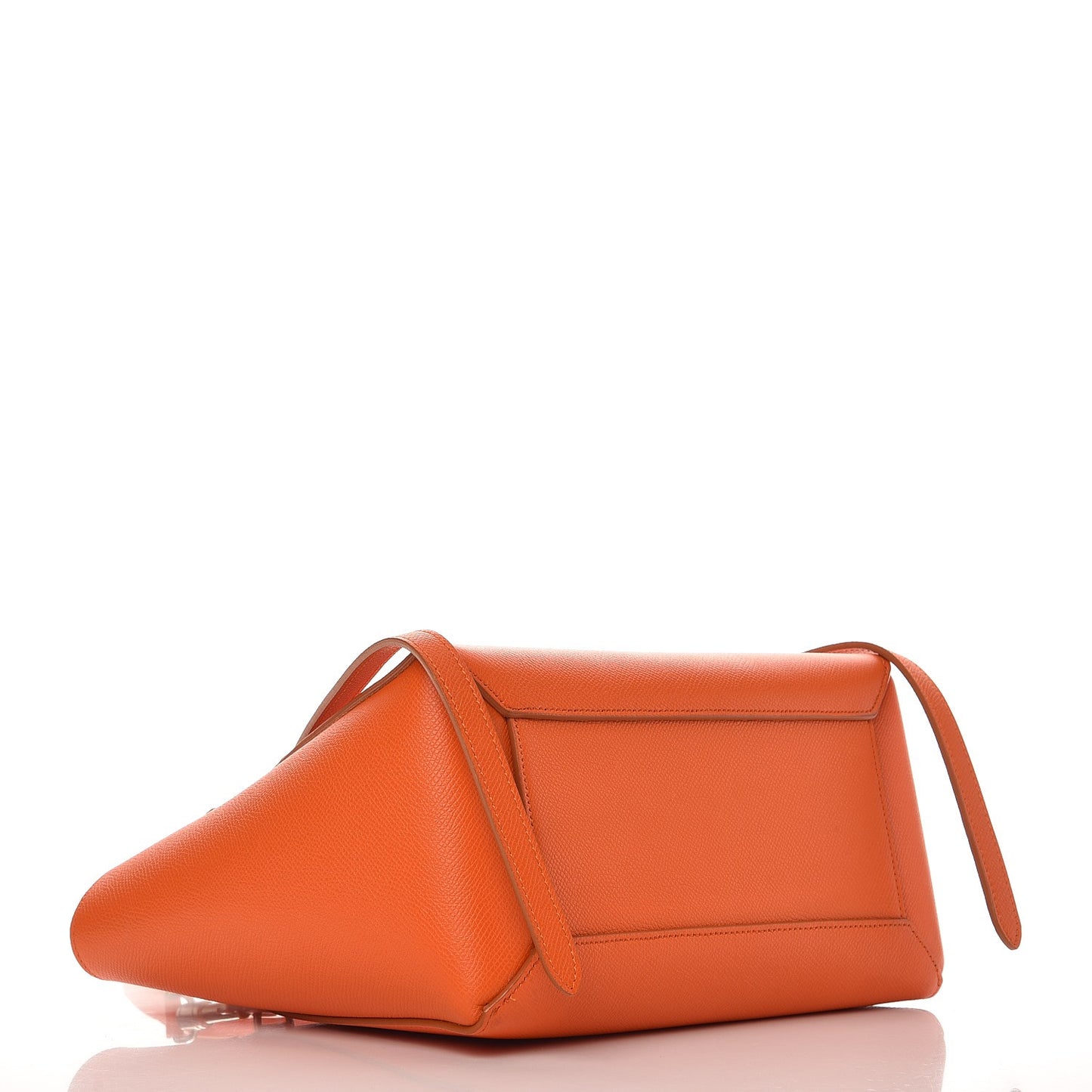 Baby Grained Calfskin Micro Belt Bag Orange