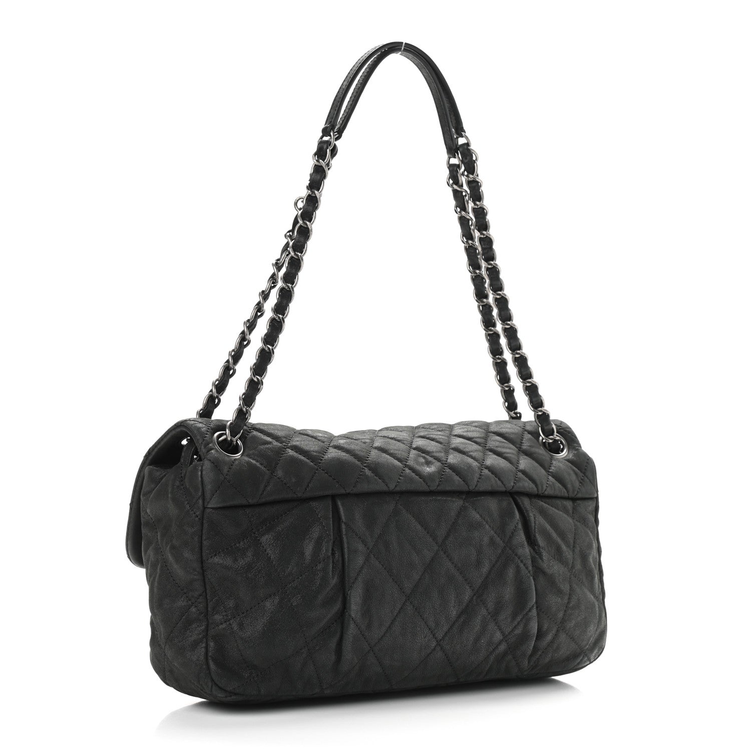 Chanel Iridescent Calfskin Large Chic Quilt Flap Black 3 of 11
