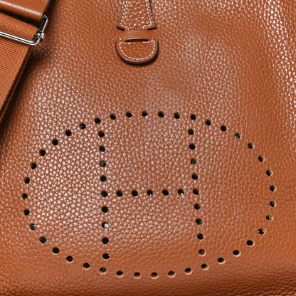 Hermes Taurillon Clemence Evelyne III GM Gold 6 of 8
