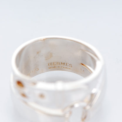 Hermes Sterling Silver MM Debridee Ring 54 6.75 3 of 5