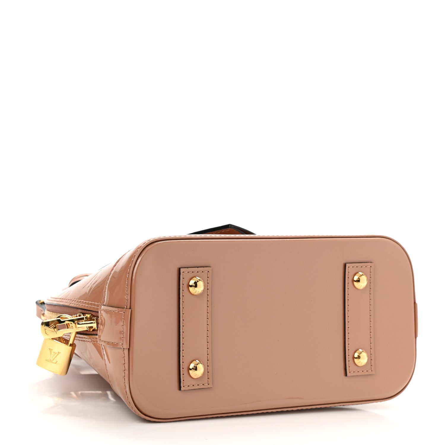 Louis Vuitton Vernis Alma BB Rose Velours 3 of 6