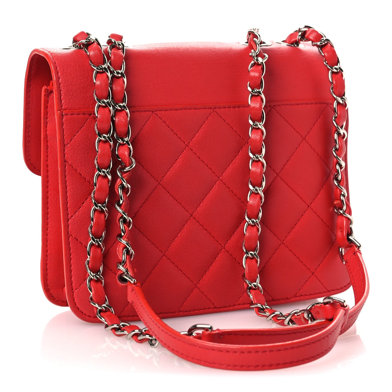 Chanel Goatskin Quilted Small CC Box Flap Red 1826972 – FASHIONPHILE