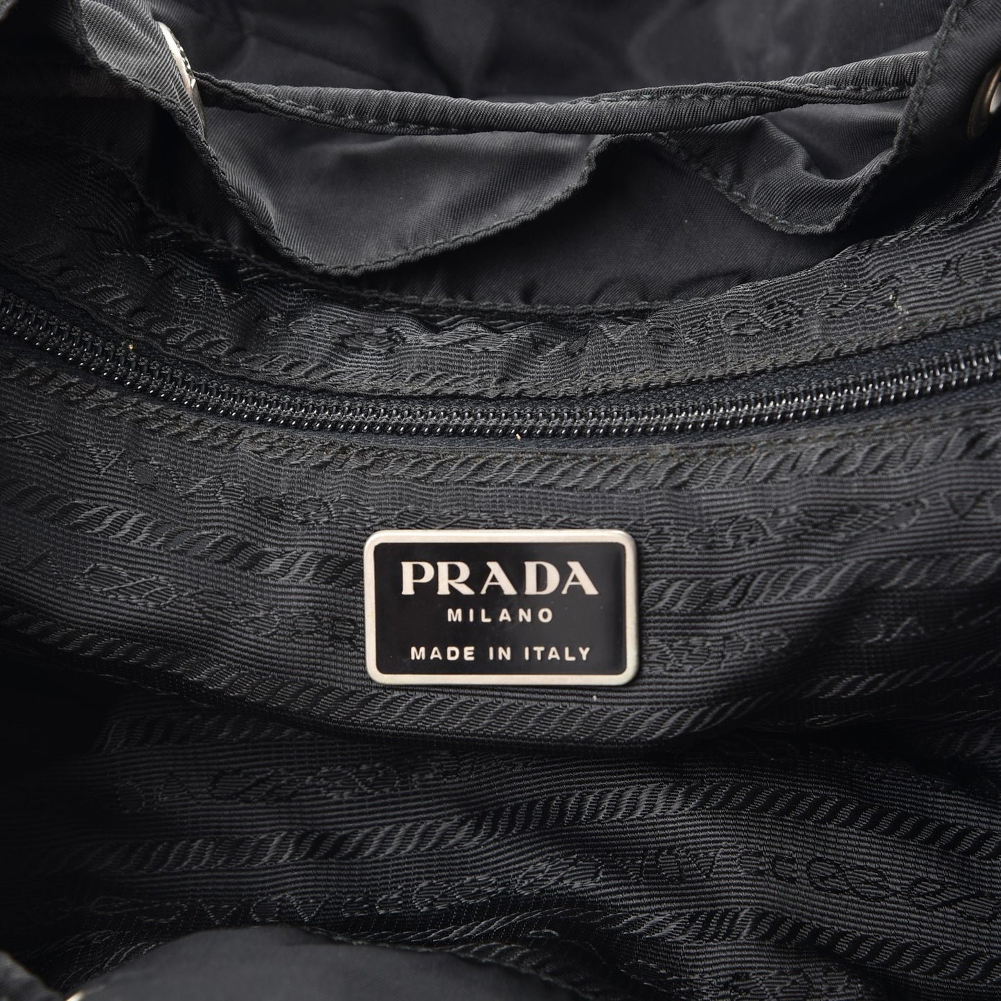 Nylon Vela Medium Backpack Black
