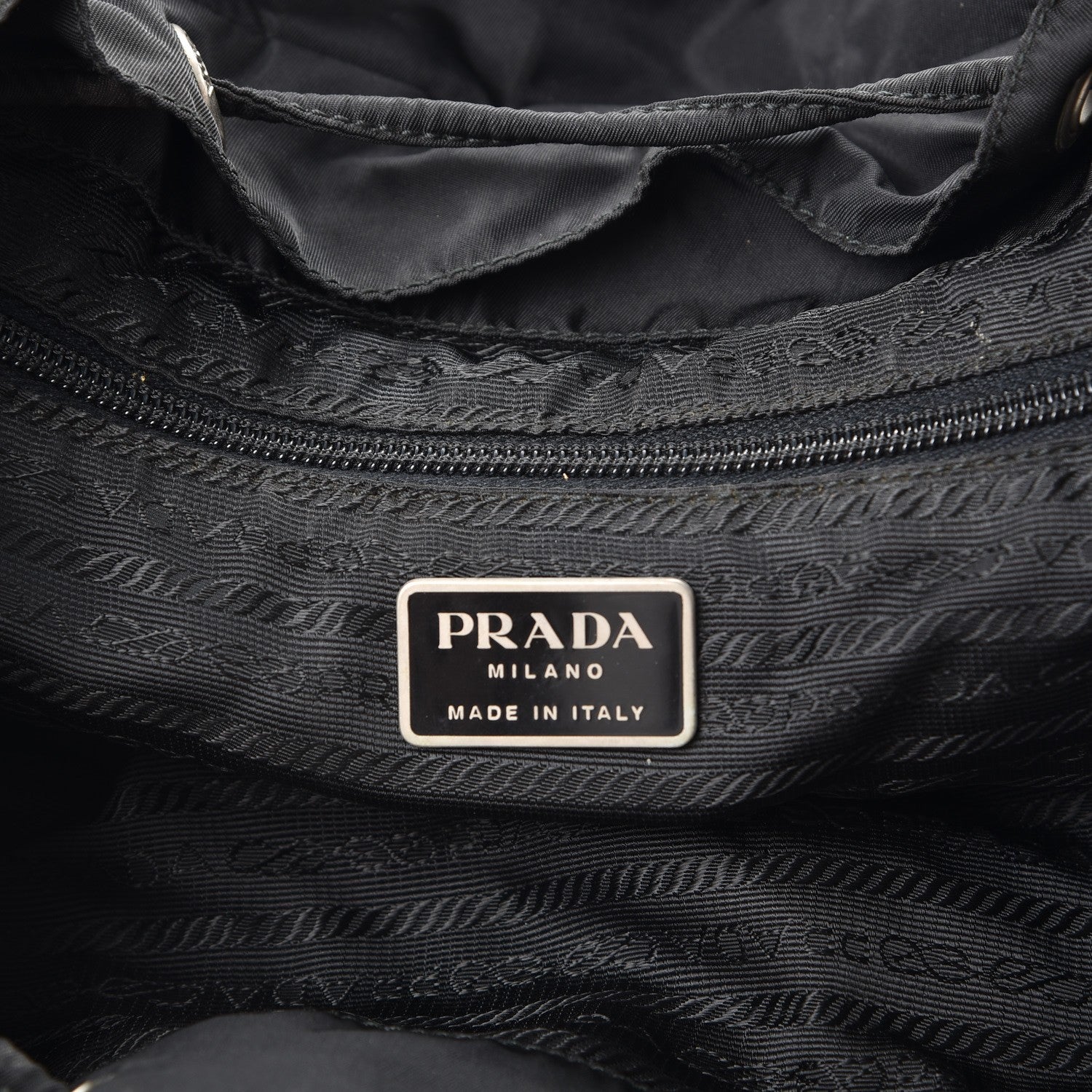 Prada Nylon Vela Medium Backpack Black 6 of 11