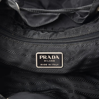 Prada Nylon Vela Medium Backpack Black 6 of 11