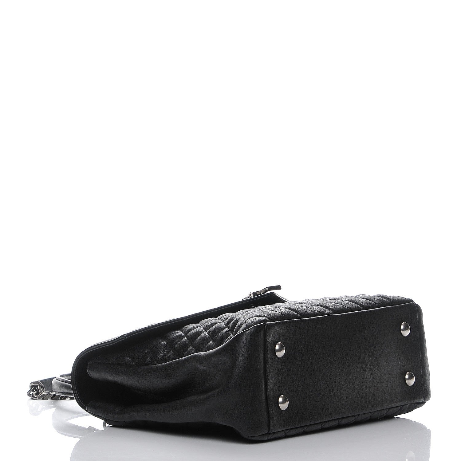 Saint Laurent Sheepskin Tri-quilt Monogram Large College Satchel Black 5 of 9