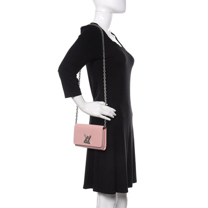 Louis Vuitton Epi Twist Chain Wallet Rose Ballerine 2 of 10