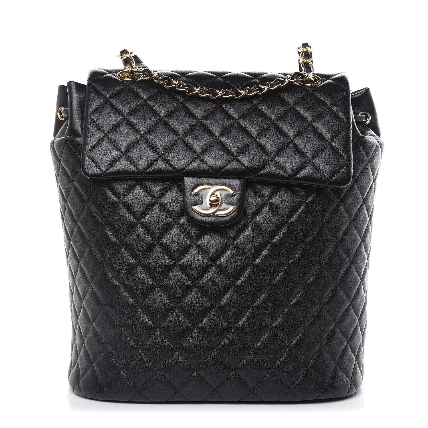 Chanel Lambskin Quilted Large Urban Spirit Backpack Black 1 of 10