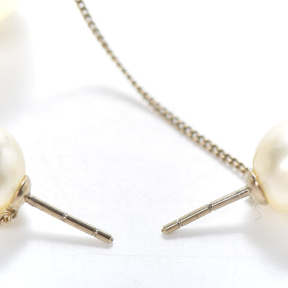 Chanel Pearl CC Chain Drop Earrings Gold 3 of 4