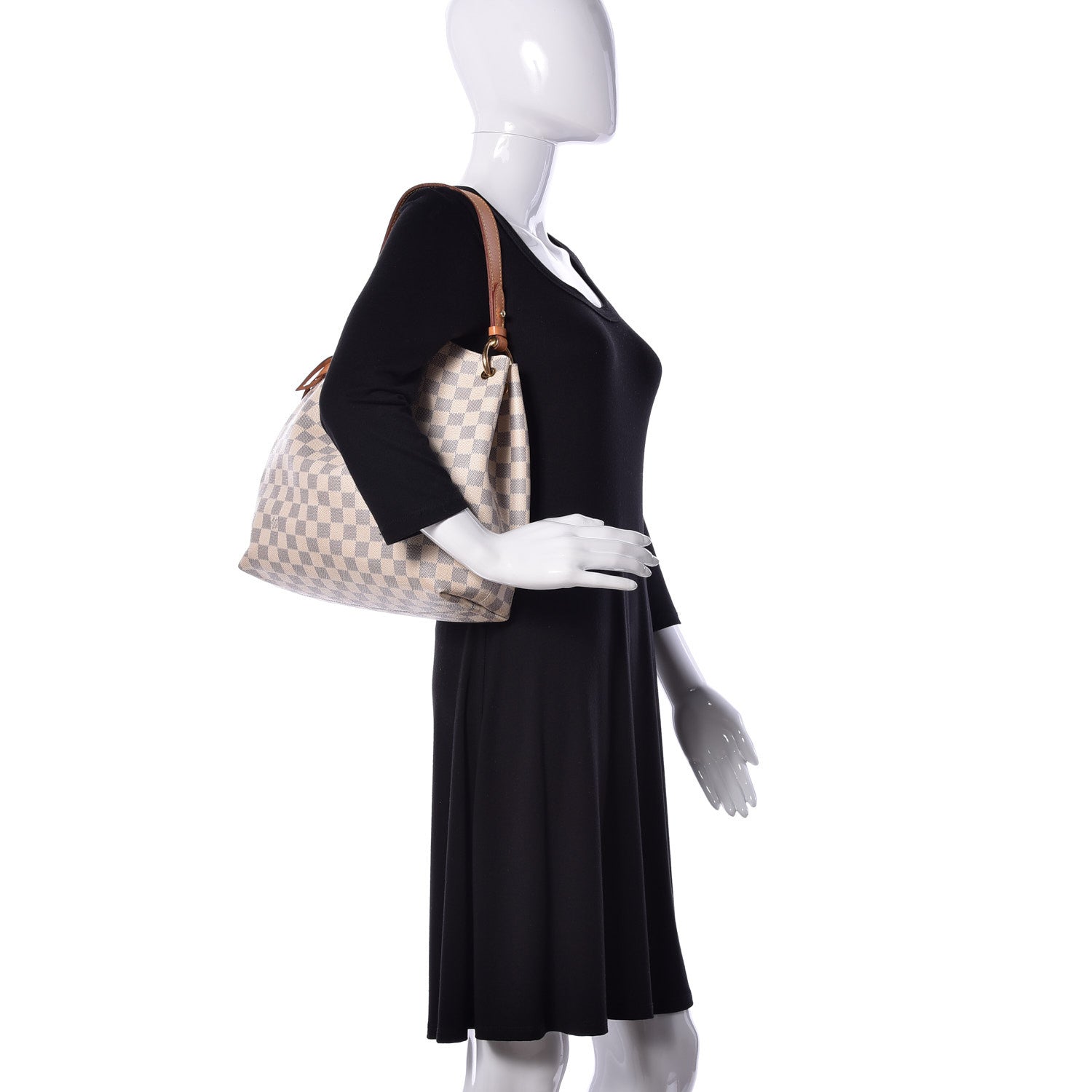 Louis Vuitton Damier Azur Graceful PM Rose Ballerine 2 of 19