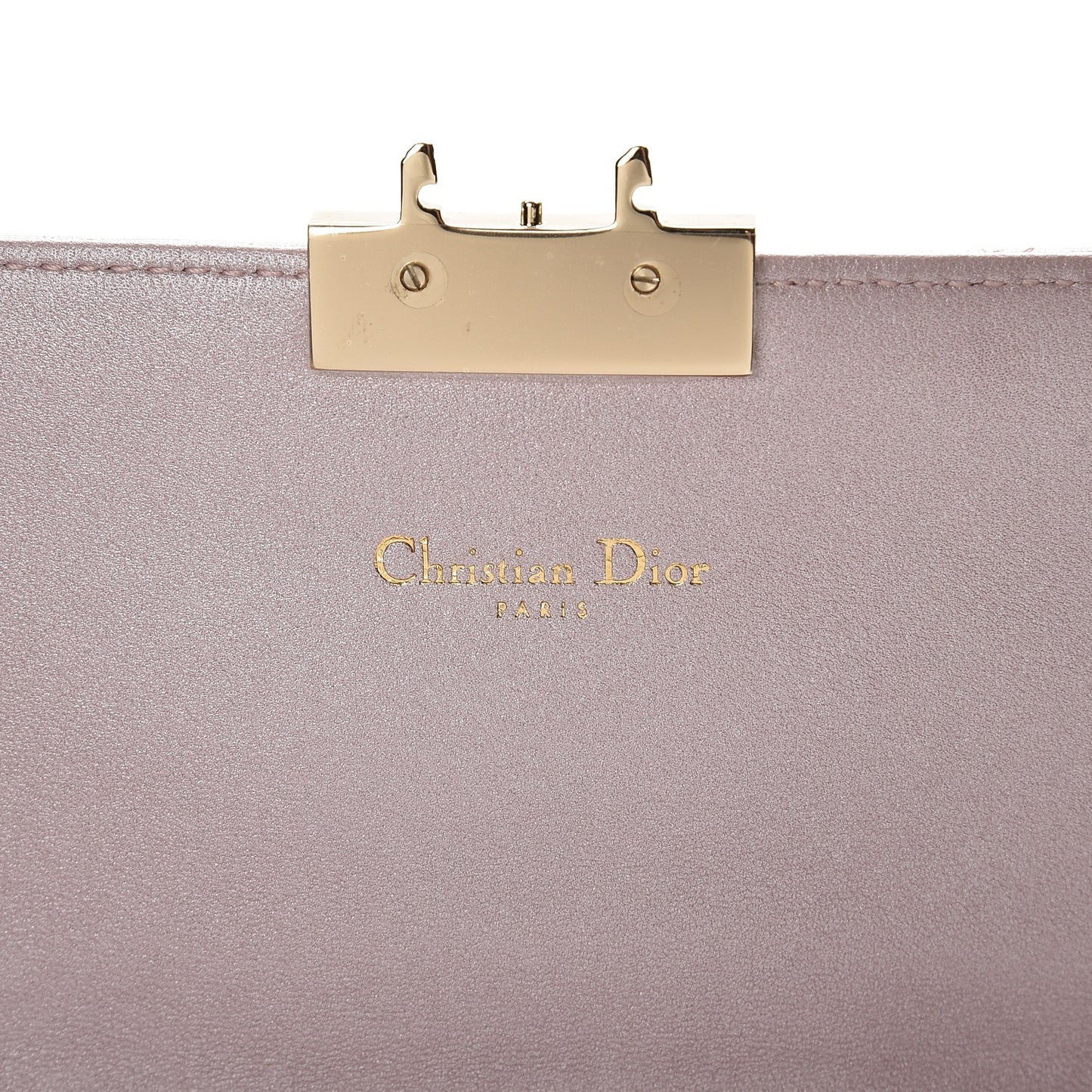 Metallic Lambskin Cannage Miss Dior Promenade Pouch Pink