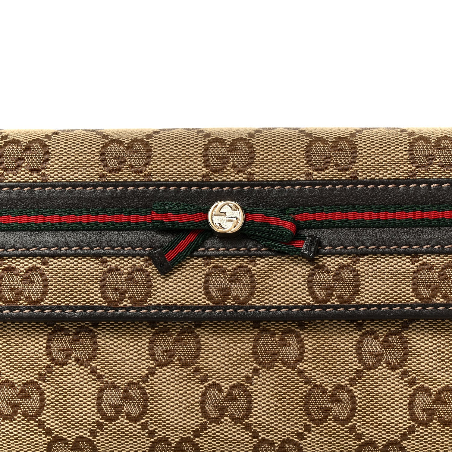 Gucci Monogram Mayfair Continental Wallet Brown 8 of 8