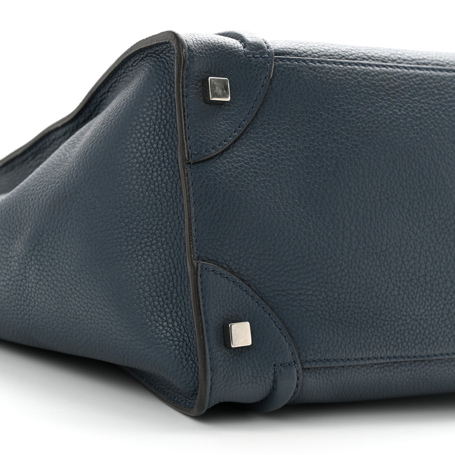 Celine Drummed Calfskin Mini Luggage Orage 8 of 9