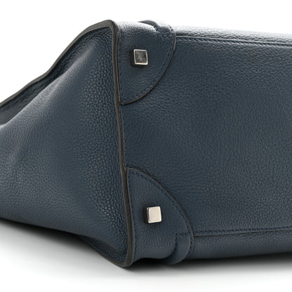 Celine Drummed Calfskin Mini Luggage Orage 8 of 9