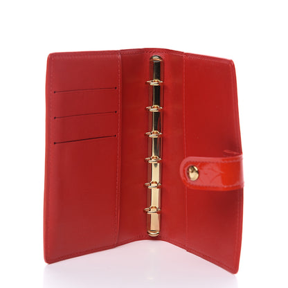 Louis Vuitton Vernis Small Ring Agenda Cover Red 4 of 7