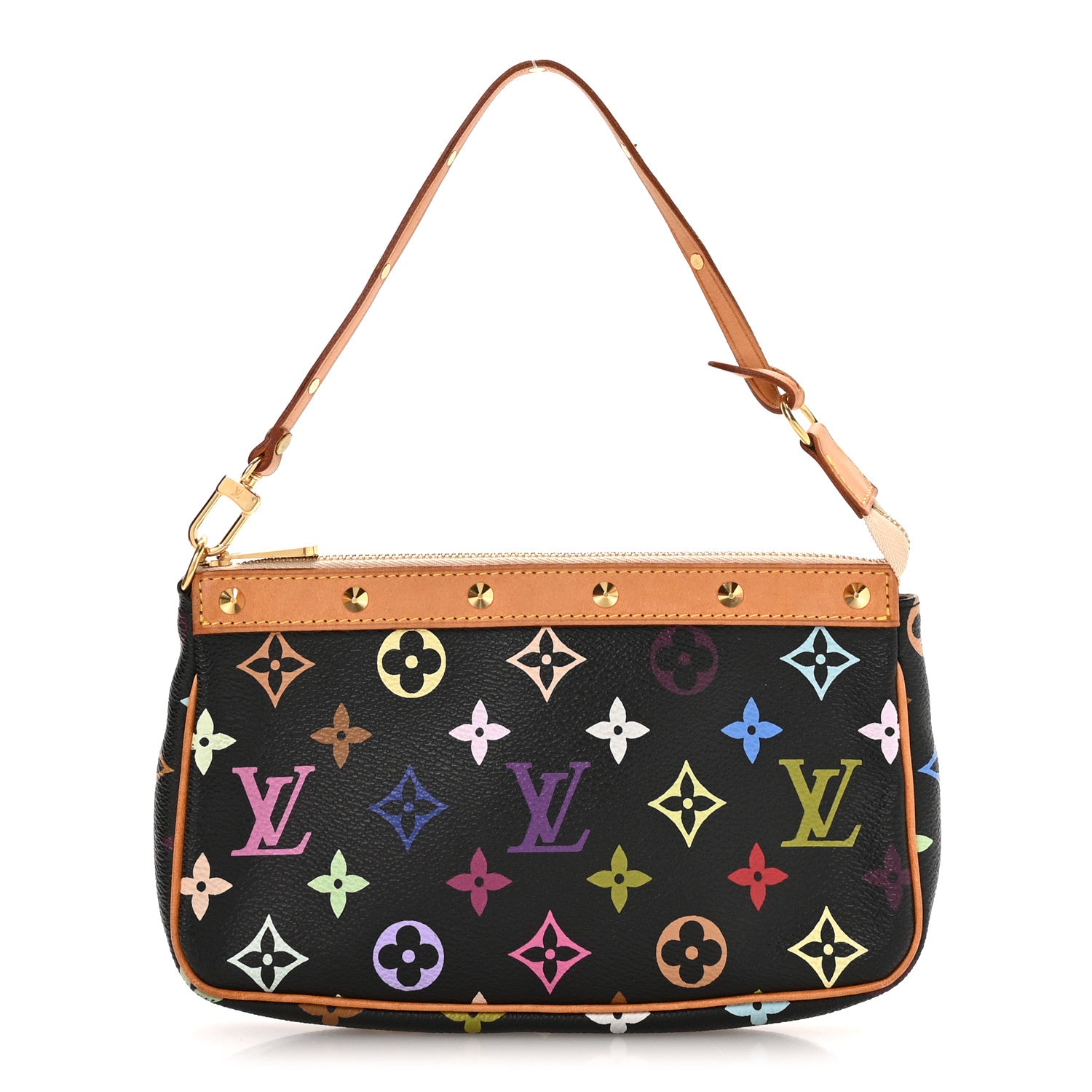 Louis Vuitton Monogram Multicolor Pochette Accessories Black 1 of 10