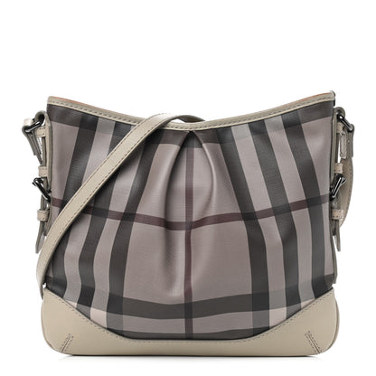 Burberry Smoked Check Hartham Shoulder Bag Trench 1 of 15