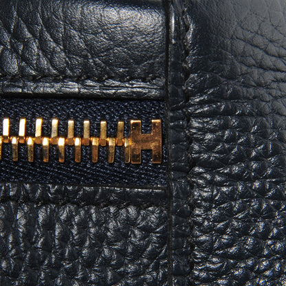 Hermes Taurillon Clemence Lindy 30 Bleu Ocean 16 of 18