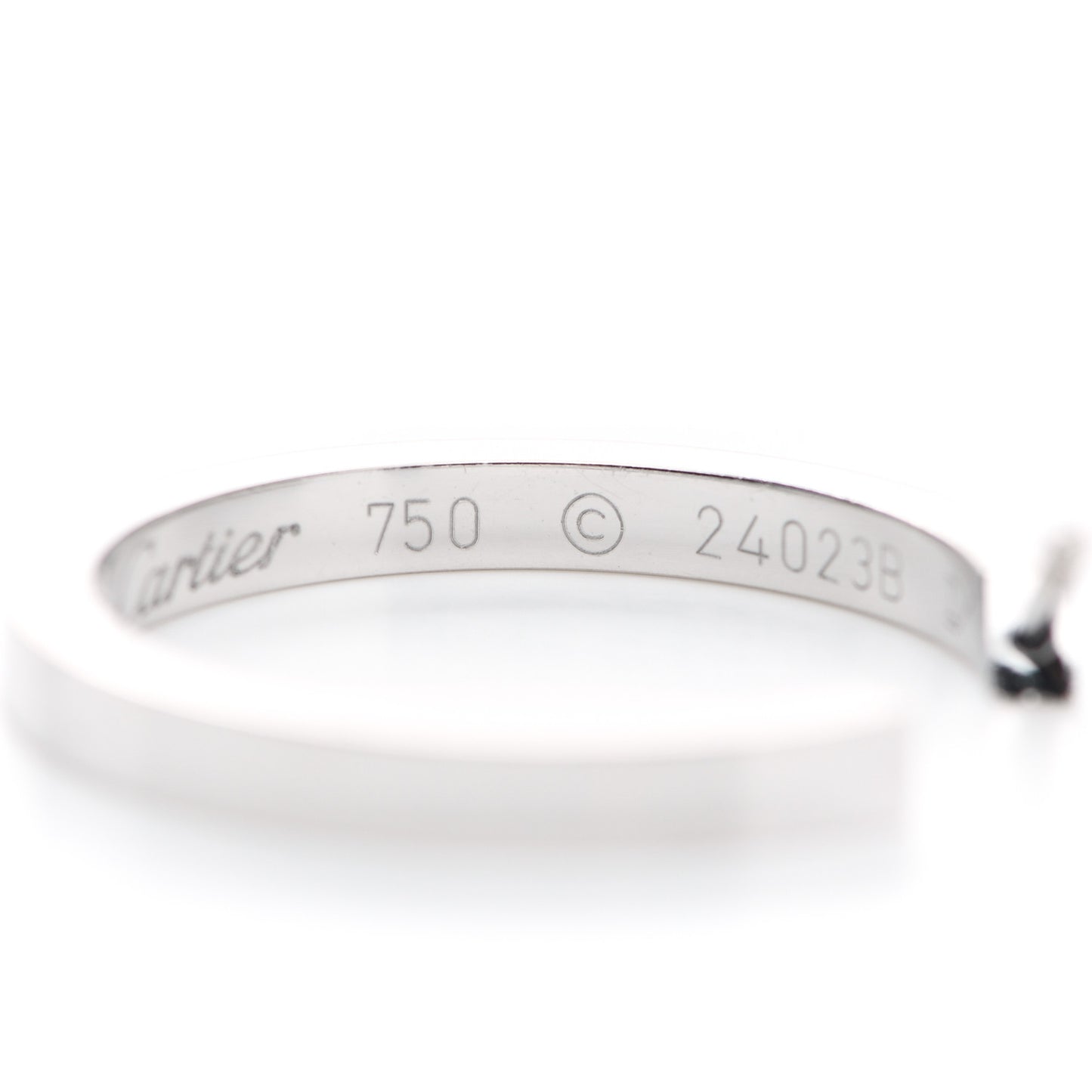 18K White Gold Diamond MM Inside Out Hoop Earrings