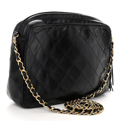 Chanel Lambskin Quilted Tassel Camera Case Black 3 of 11