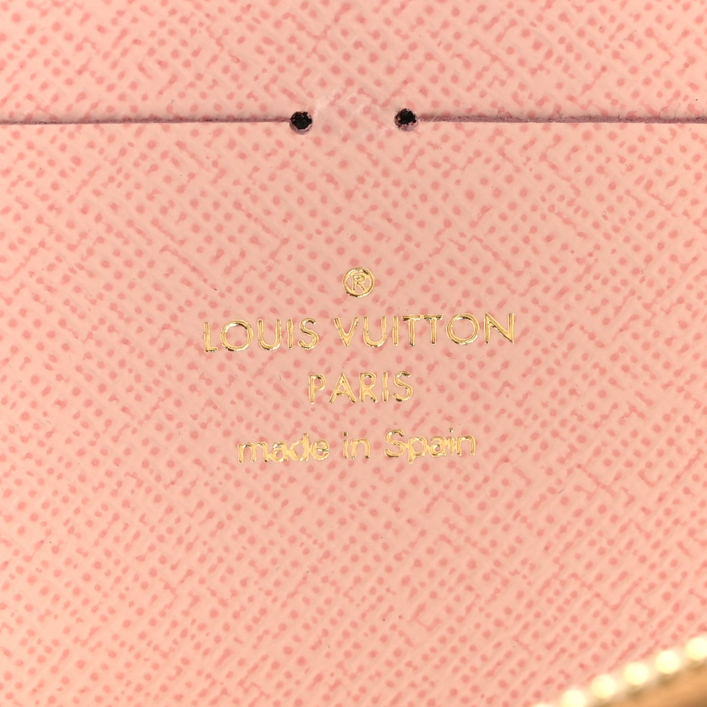 Damier Azur Clemence Wallet Rose Ballerine
