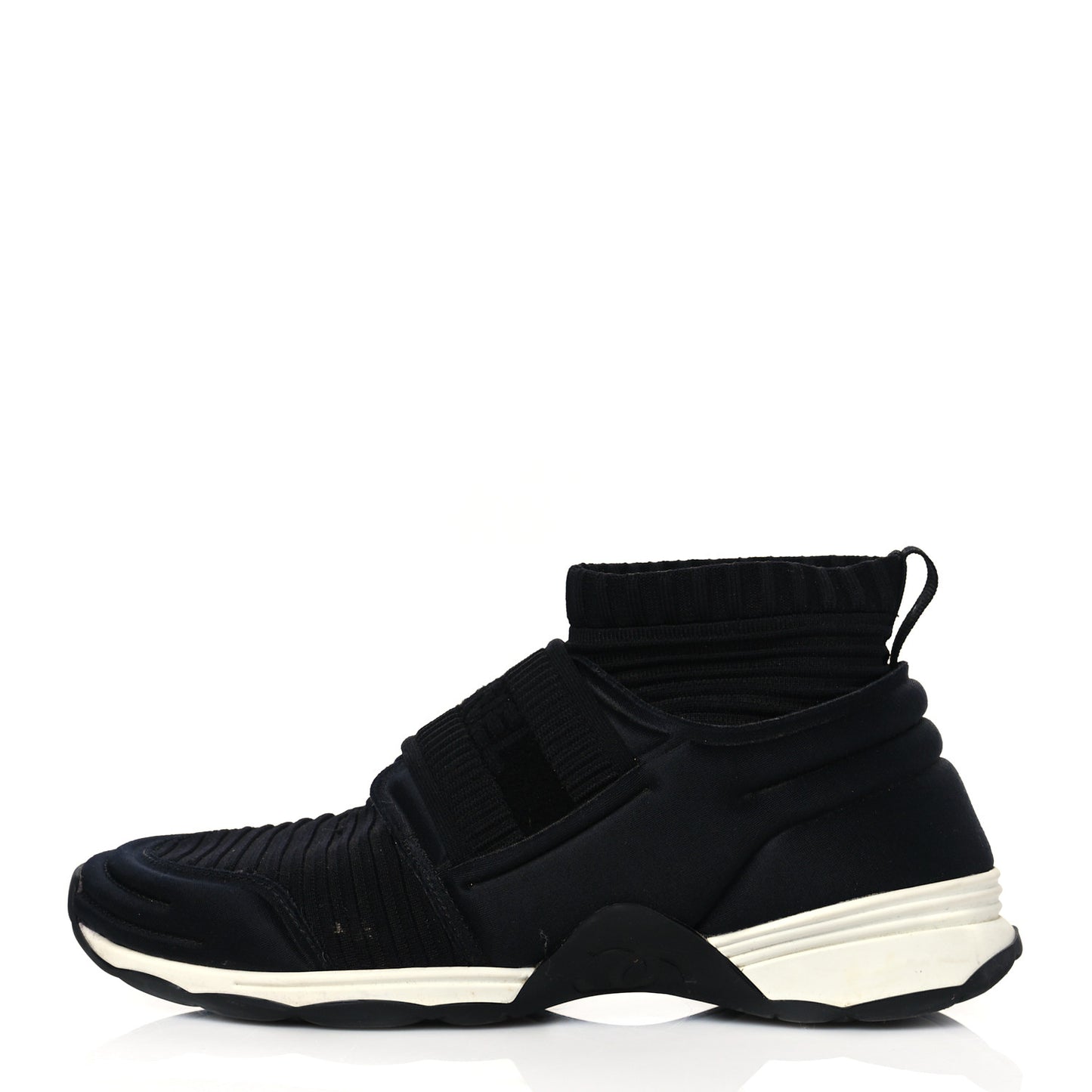 Stretch Fabric CC Sneakers 37 Black
