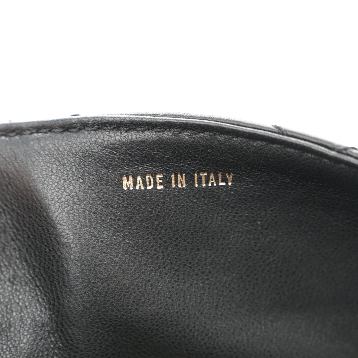 Lambskin Bekko Resin Medium Single Flap Black