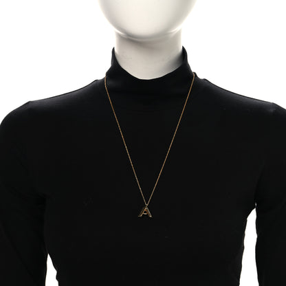 Louis Vuitton LV And Me Letter A Necklace Gold 2 of 6