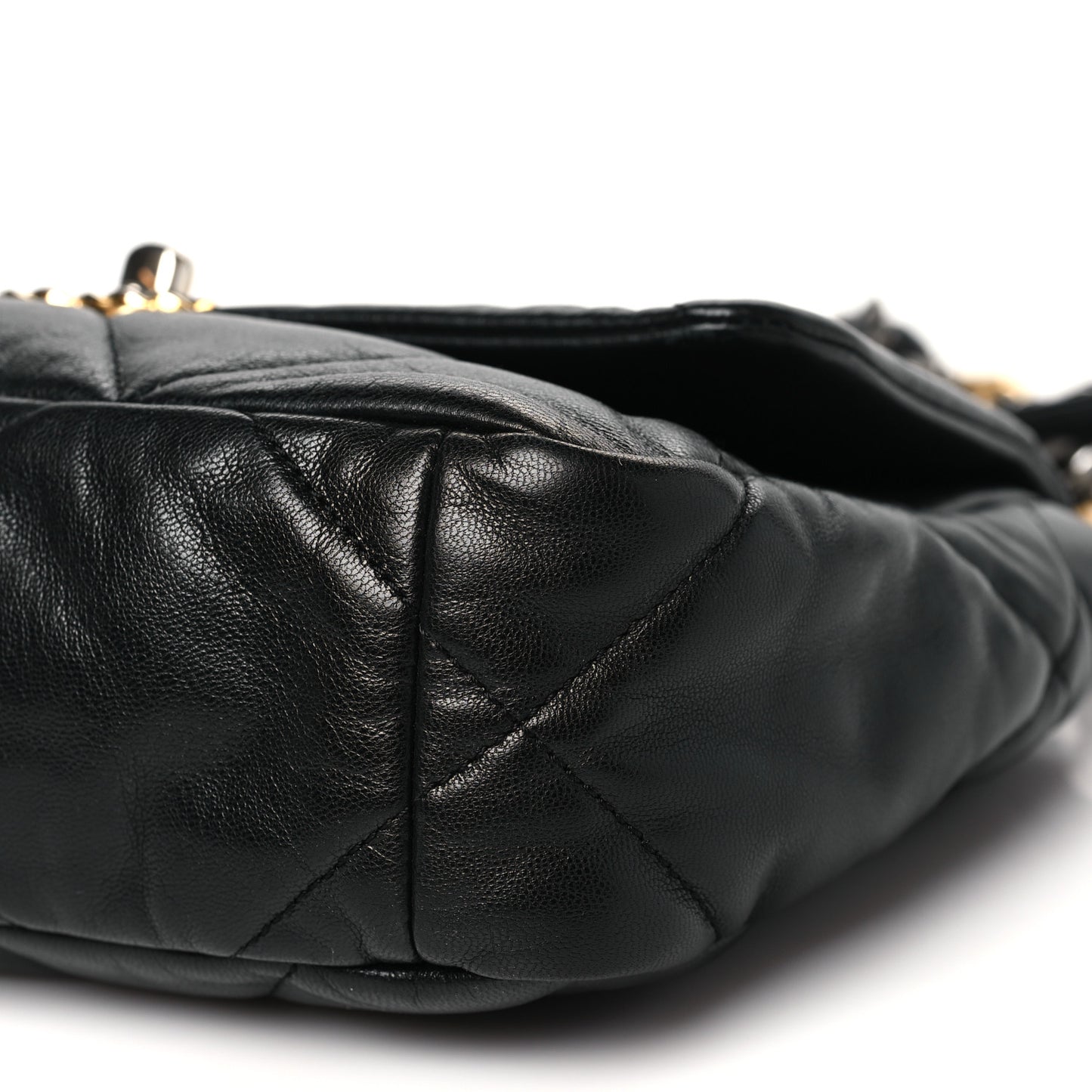 Lambskin Quilted Medium Chanel 19 Flap Black