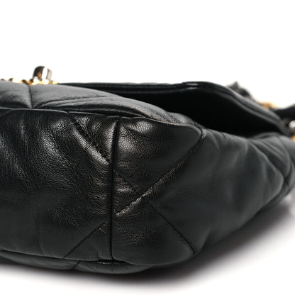Chanel Lambskin Quilted Medium Chanel 19 Flap Black 10 of 11