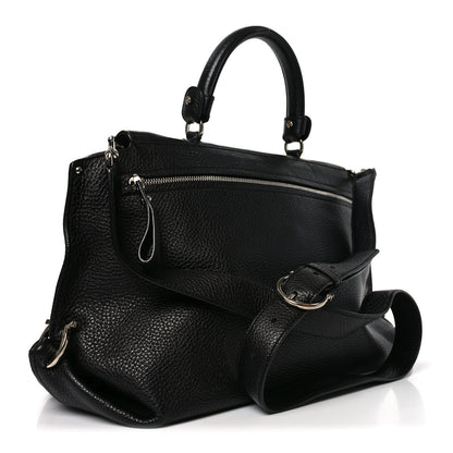 Salvatore Ferragamo Calfskin Large Sofia Shoulder Bag Black 3 of 10