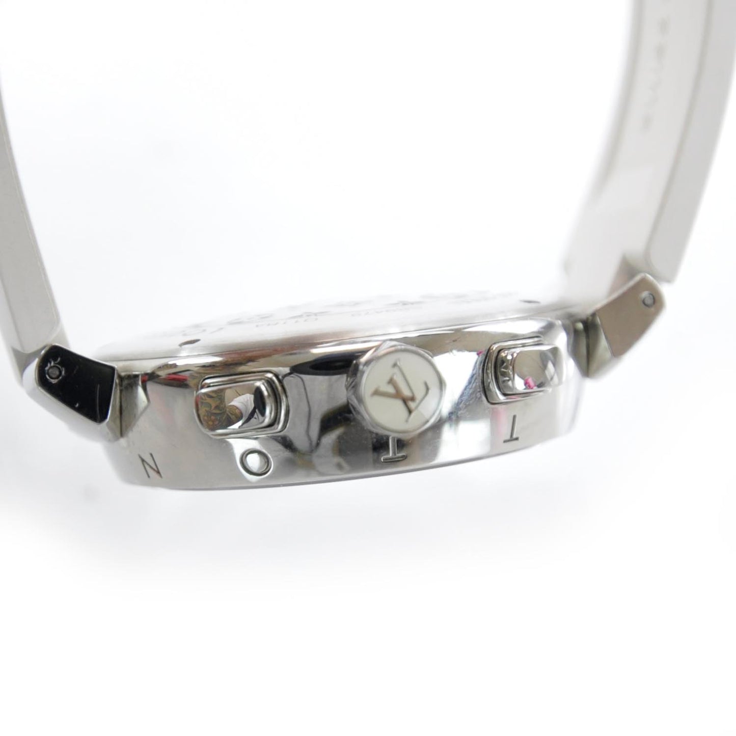 Stainless Steel Rubber Mother of Pearl 28mm Tambour Lovely Cup Quartz Watch