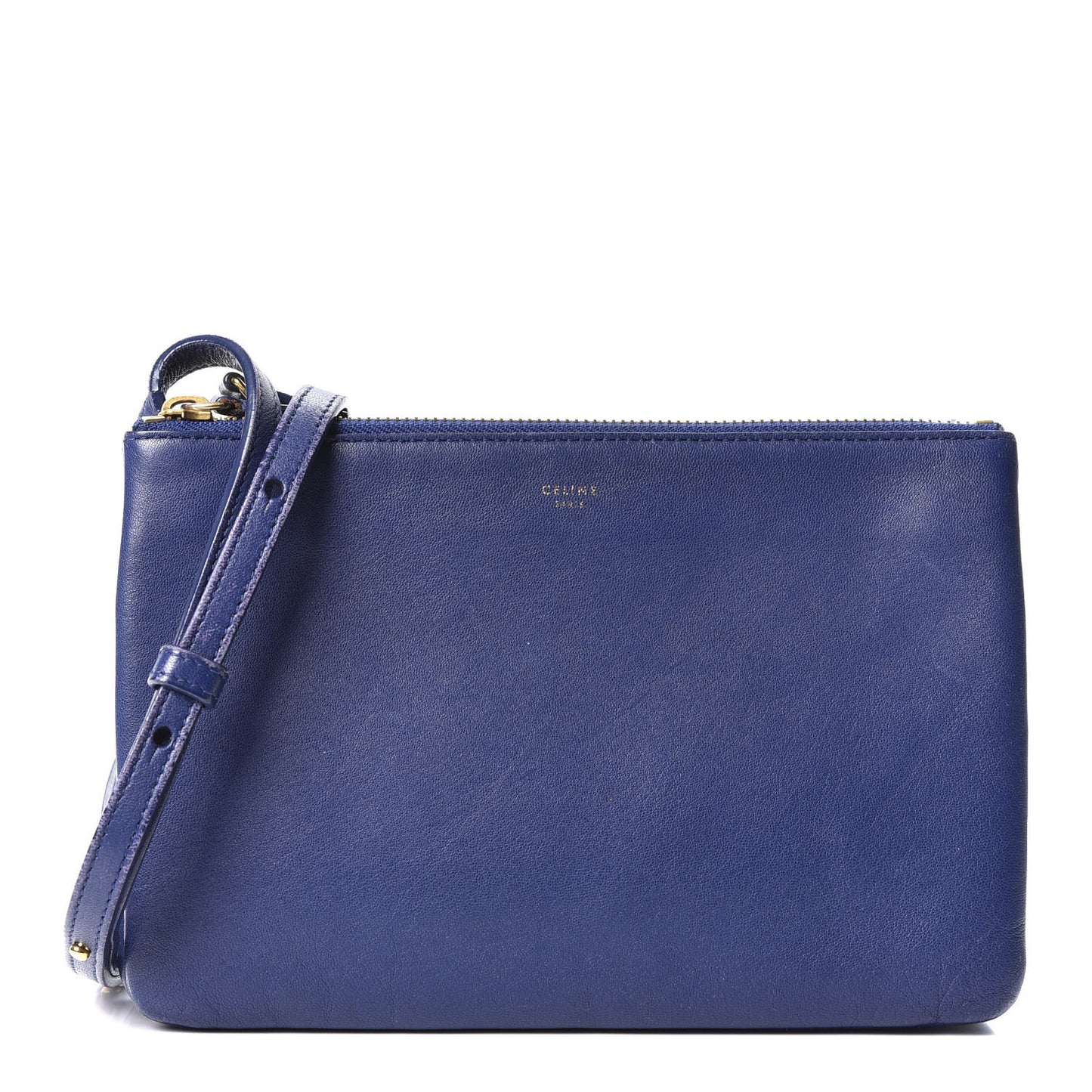 Lambskin Small Trio Crossbody Bag Electric Blue