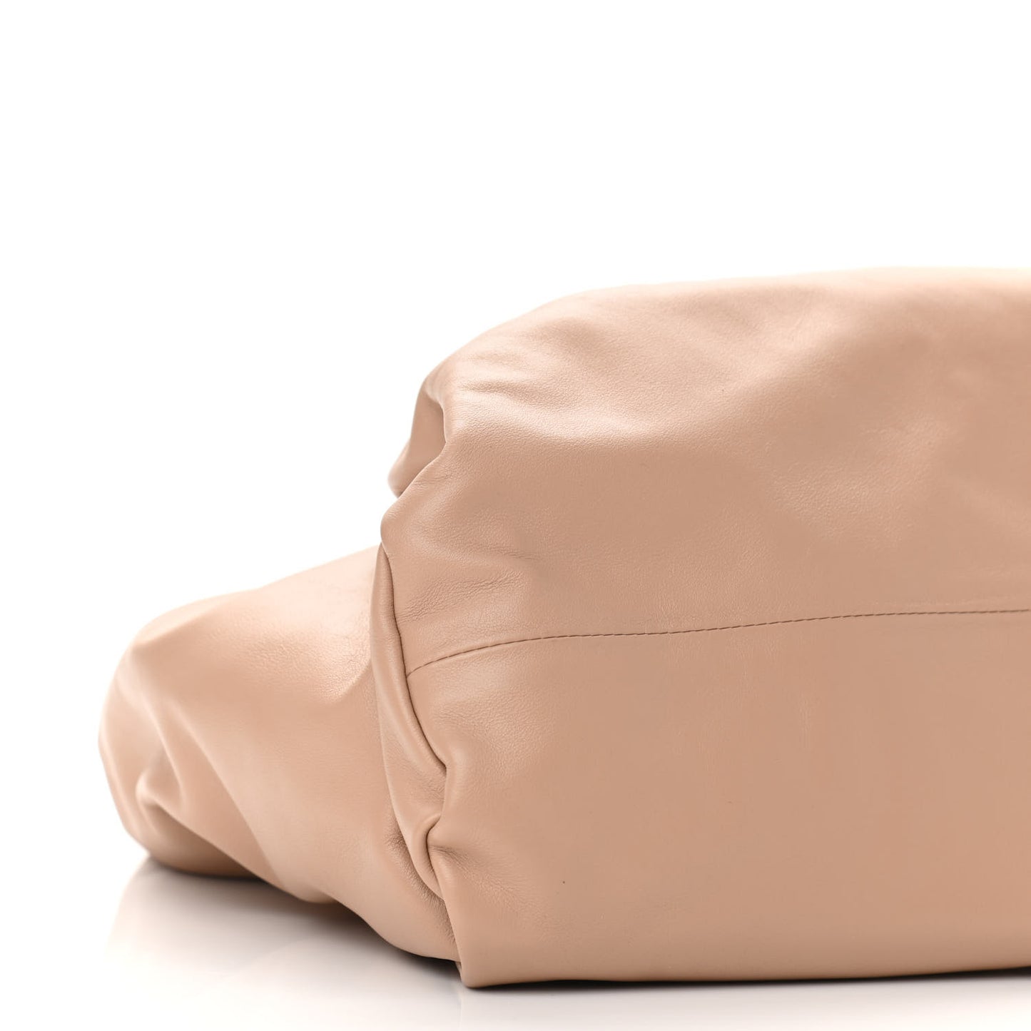 Smooth Butter Calfskin Small The Shoulder Pouch Almond
