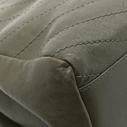Saint Laurent Vintage Lambskin Chevron Monogram Medium Nolita Military Olive 12 of 13