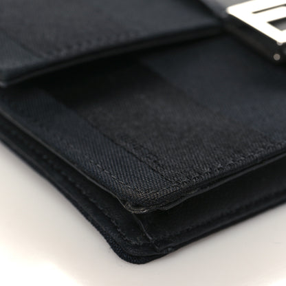 Fendi Recycled Nylon Vitello Grace Light Pequin Baguette Belt Pouch Black 8 of 9